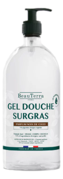 BEAUTERRA gel douche 3 en 1 coco   1 litre