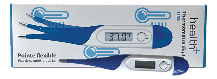 Thermomètre à bout flexible Ce thermomètre digital avec un écran à LCD permet de mesurer la température de manière fiable. 1