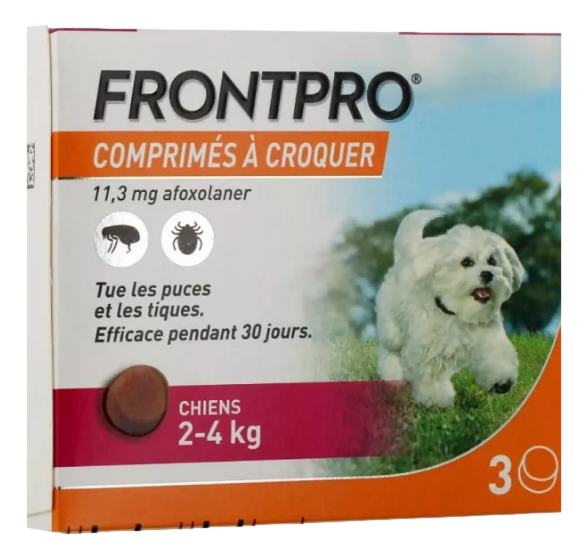 FRONTPRO 11,3 mg cp à croquer pour chien 2-4 kg 3
