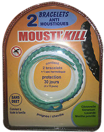 Mousti'kill bracelet anti-moustiques
